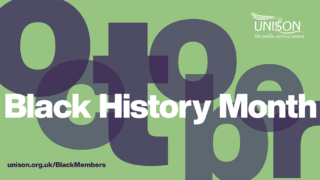Black History Month UNISON logo