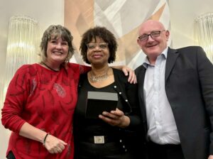 Delegates from Oxfordshire County branch are presented with an award.