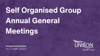 Self Organised Group Annual General Meetings Autumn 2025