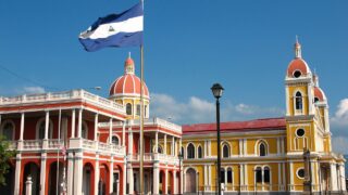 The city of Granada in Nicaragua with classic Spanish colonial architecture